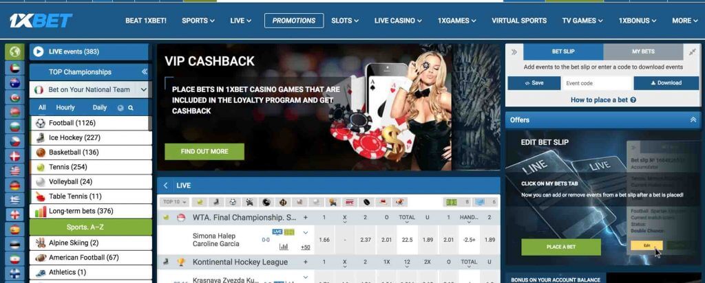 1xbet para çekme