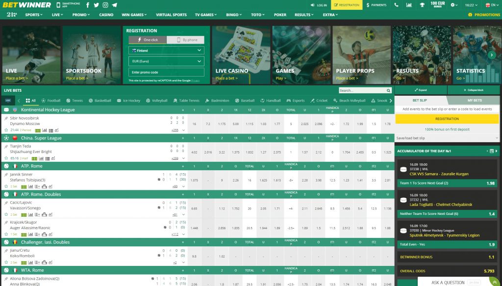 Betwinner bahis şirketi